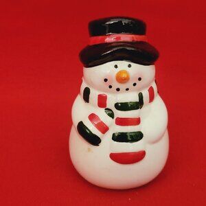 Vintage Salt Pepper Snowman Shaker